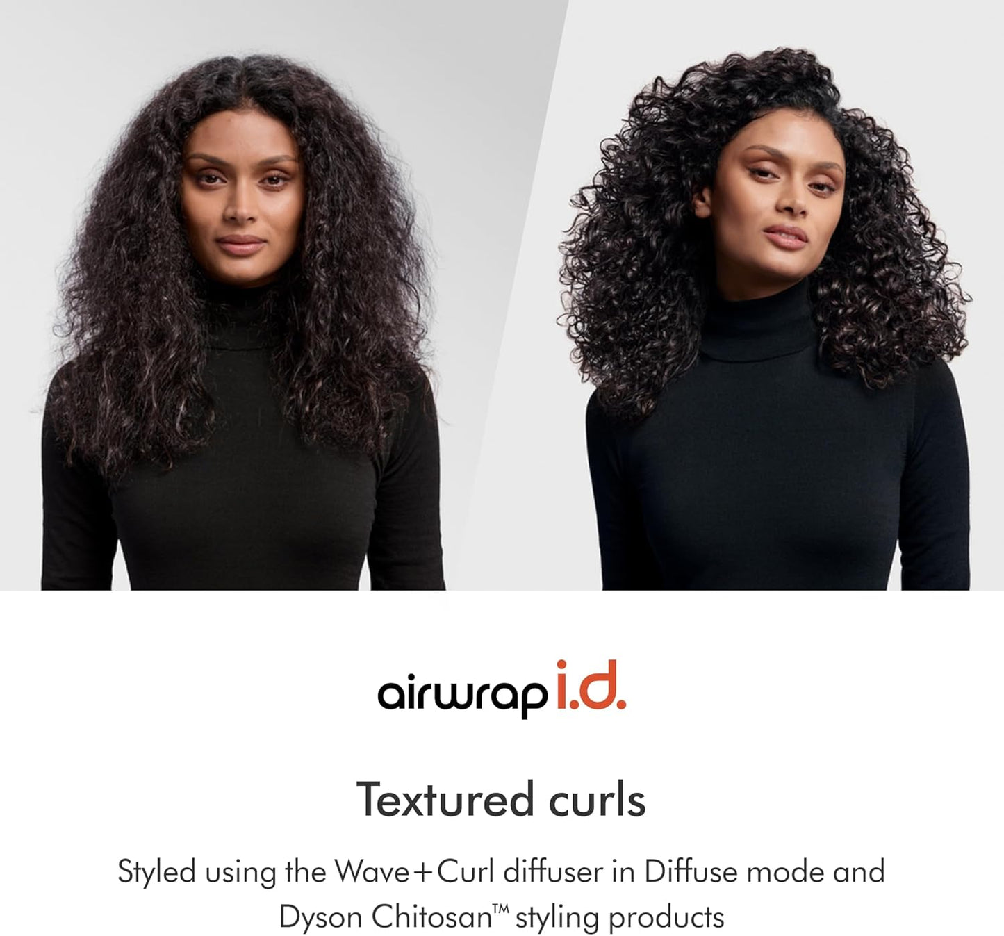 Dyson Airwrap i.d.™ Curly+Coily de cerámica rosa y oro rosa