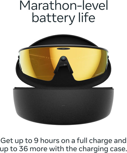 Oakley Meta Vanguard - con Meta AI y compatibilidad de Audio, Foto y Video - Black, Prizm™ 24K Lens
