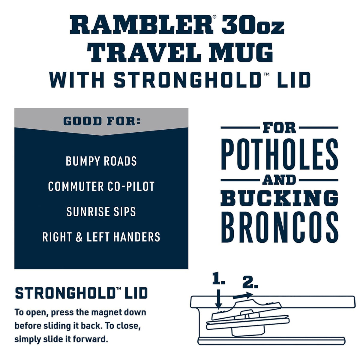 YETI Rambler Taza de viaje de 30 oz (887 ml) con tapa Stronghold – Lowcountry Peach – foto 2