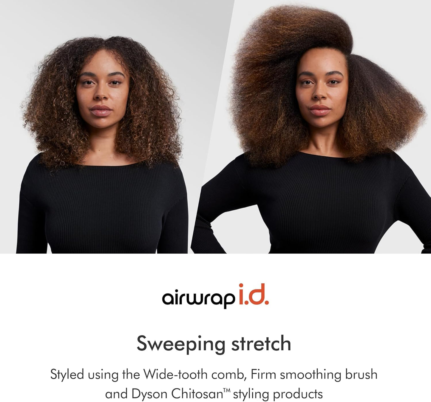 Dyson Airwrap i.d.™ Curly+Coily de cerámica rosa y oro rosa