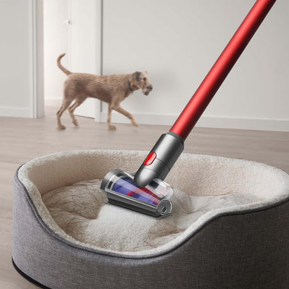 Dyson Outsize+ Aspiradora inalámbrica, níquel/Rojo