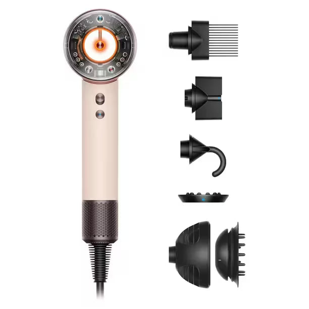 Dyson Supersonic Nural™ - Secador de pelo recto y ondulado (cerámica rosa/oro rosa