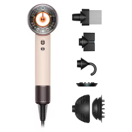 Dyson Supersonic Nural™ - Secador de pelo recto y ondulado (cerámica rosa/oro rosa