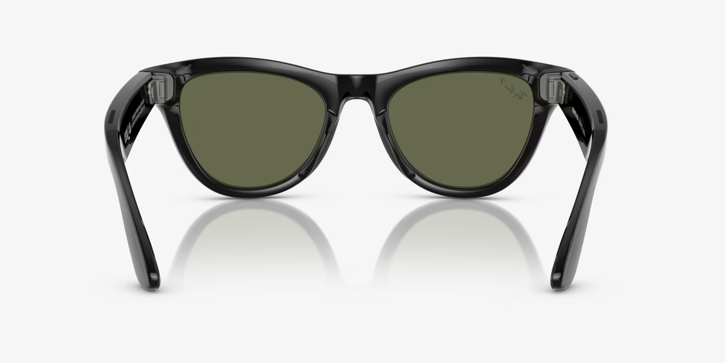 Ray-Ban |  META SKYLER Sunglasses in Black and G-15 Green