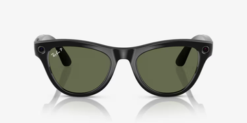 Lentes inteligentes Ray-Ban Meta Skyler (Gen 1) – Armazón negro brillante con micas verdes G-15