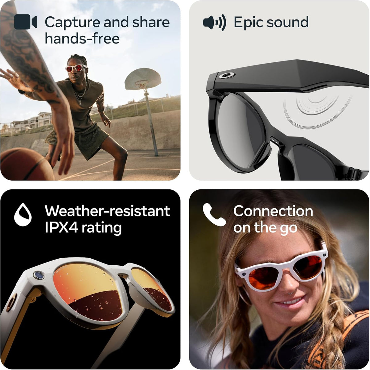 Oakley | Meta HSTN - con Meta AI y compatibilidad de audio, foto y video - Black, Clear to Amethyst Transitions®