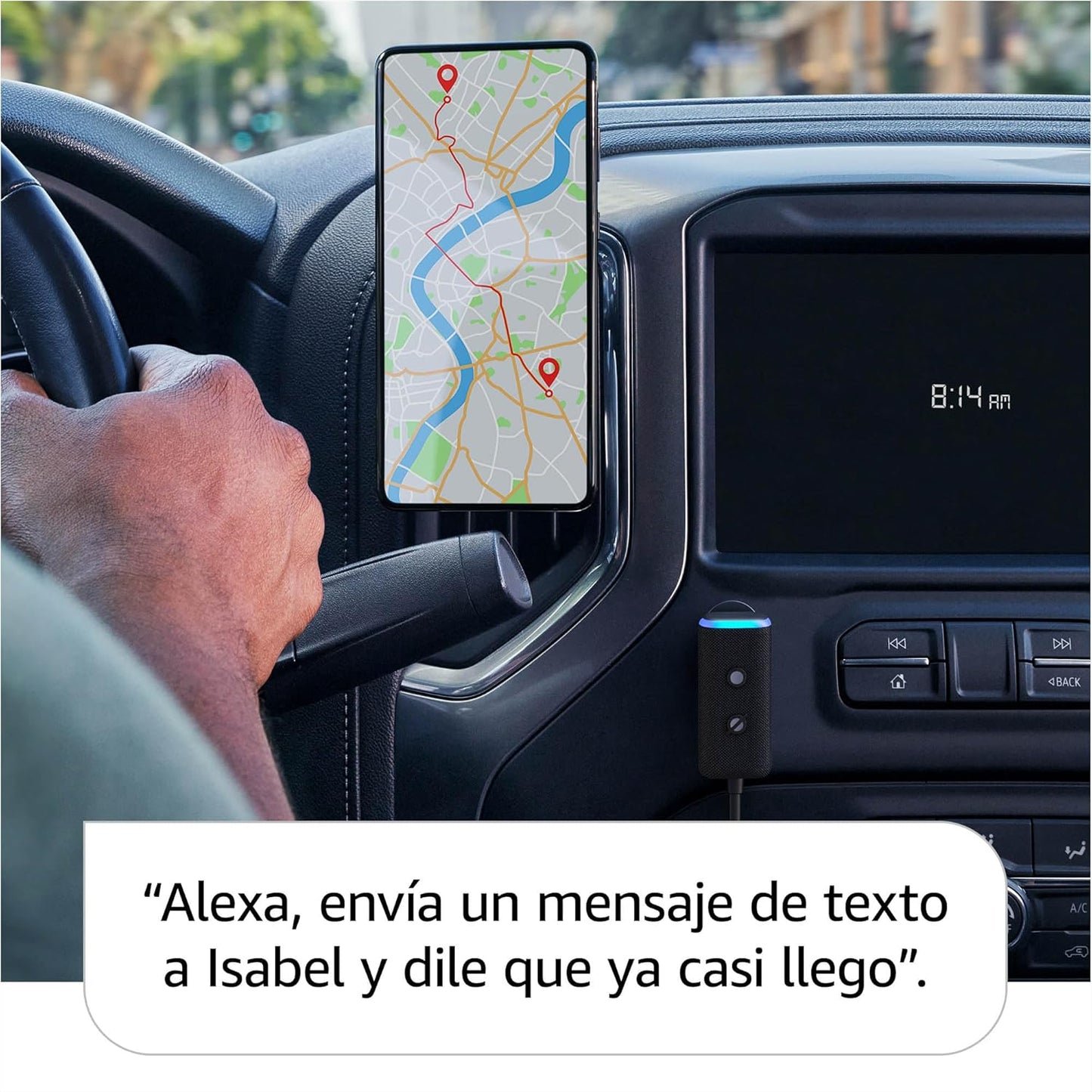 Alexa Amazon Echo Auto Echo Asistente Auto Inteligente Nuevo Color Negro - 2G