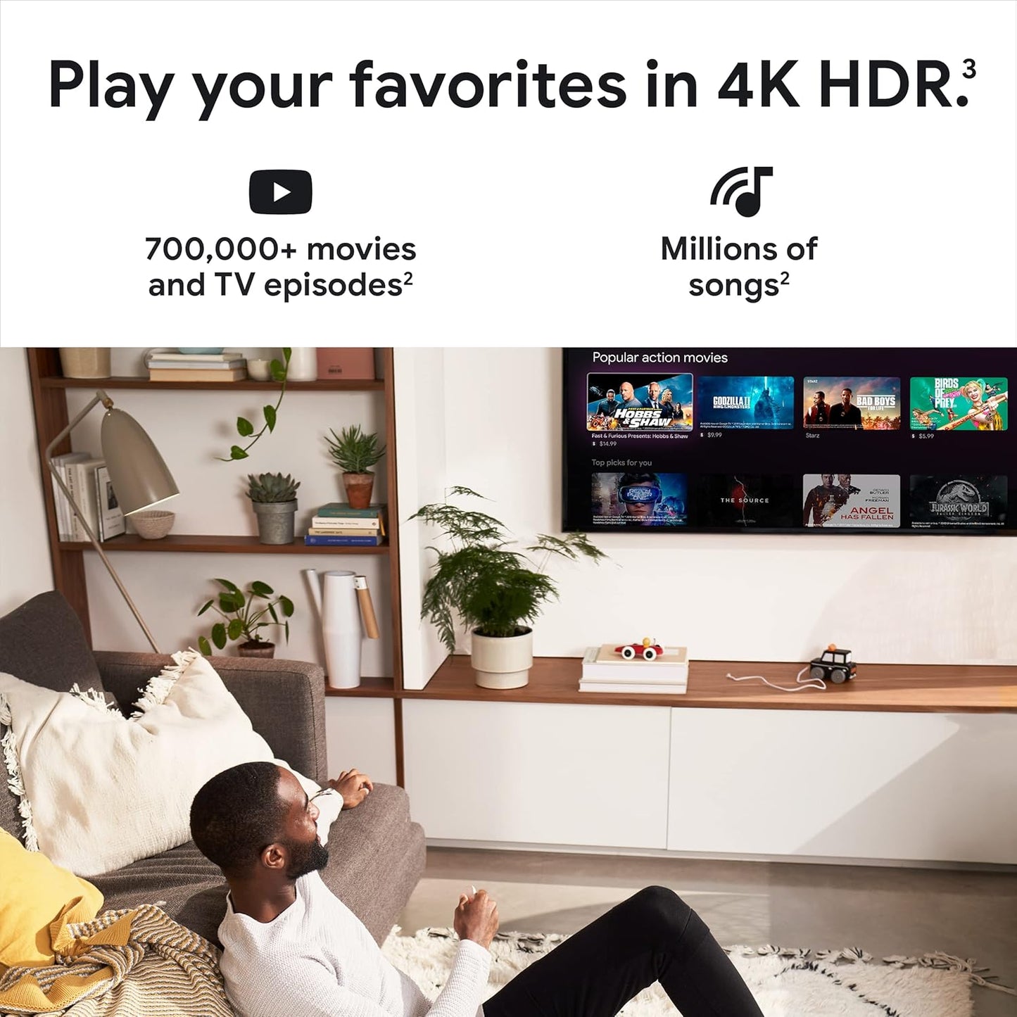 Google Chromecast With Google Tv De Voz 4k 8gb Con 2gb De Memoria Ram - Blanco