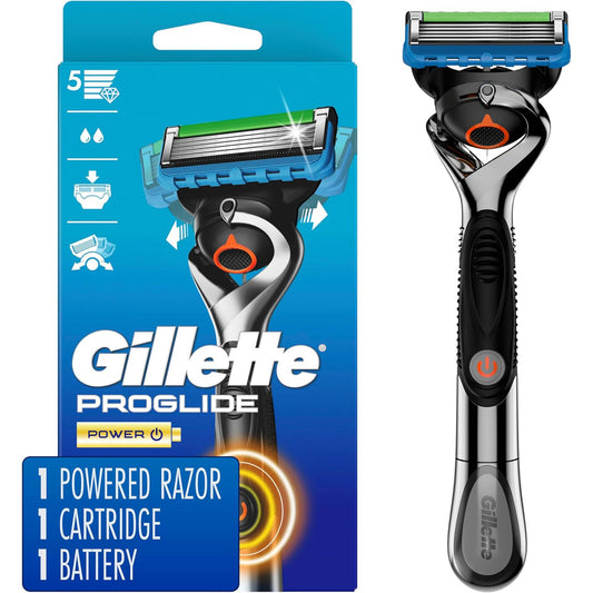 Gillette Maquina para Rasurar Eléctrica Fusion 5 ProGlide Power + 1 Cartucho para Rasurar