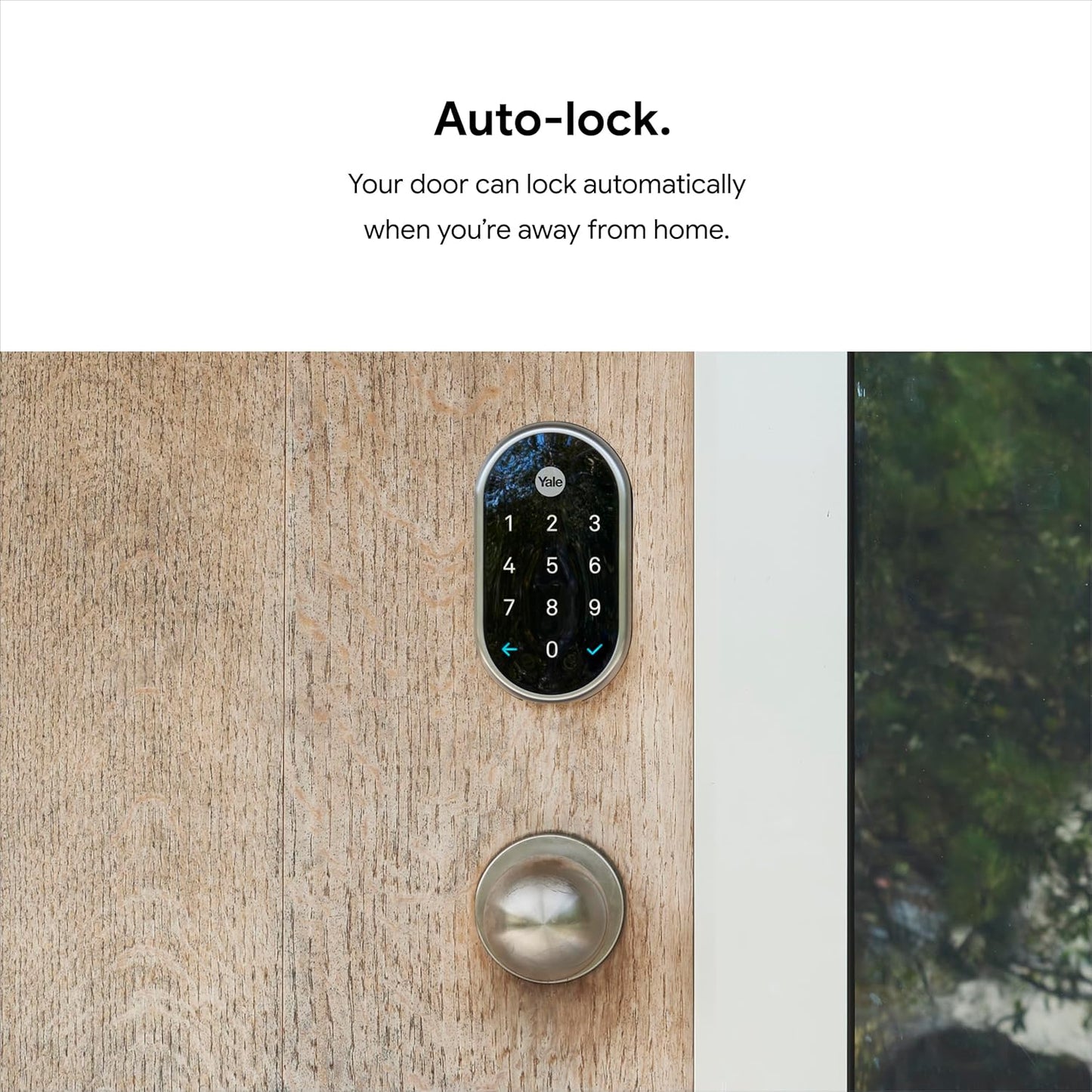 Google Nest x Yale Lock with Nest Connect, Satin Nickel