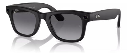 Lentes inteligentes Ray-Ban Meta Wayfarer Gen 1 en negro mate con micas polarizadas grafito degradado – foto 2