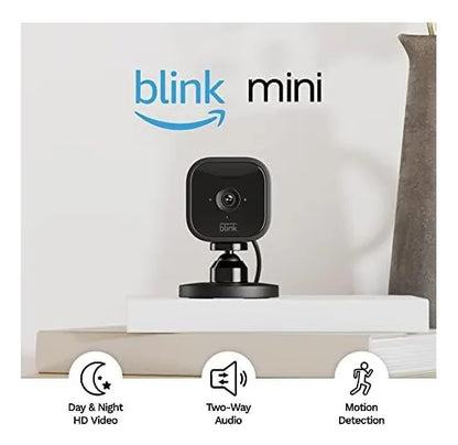 Blink Mini: Cámara Seguridad Inteligente Enchufable Y Video