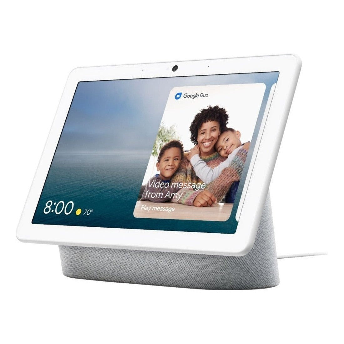 Google Nest Hub Max con asistente virtual Google Assistant, pantalla integrada de 10" - Blanco