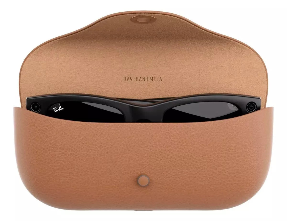 Lentes inteligentes Ray-Ban Meta Wayfarer Gen 1 en negro mate con micas polarizadas grafito degradado – foto 4