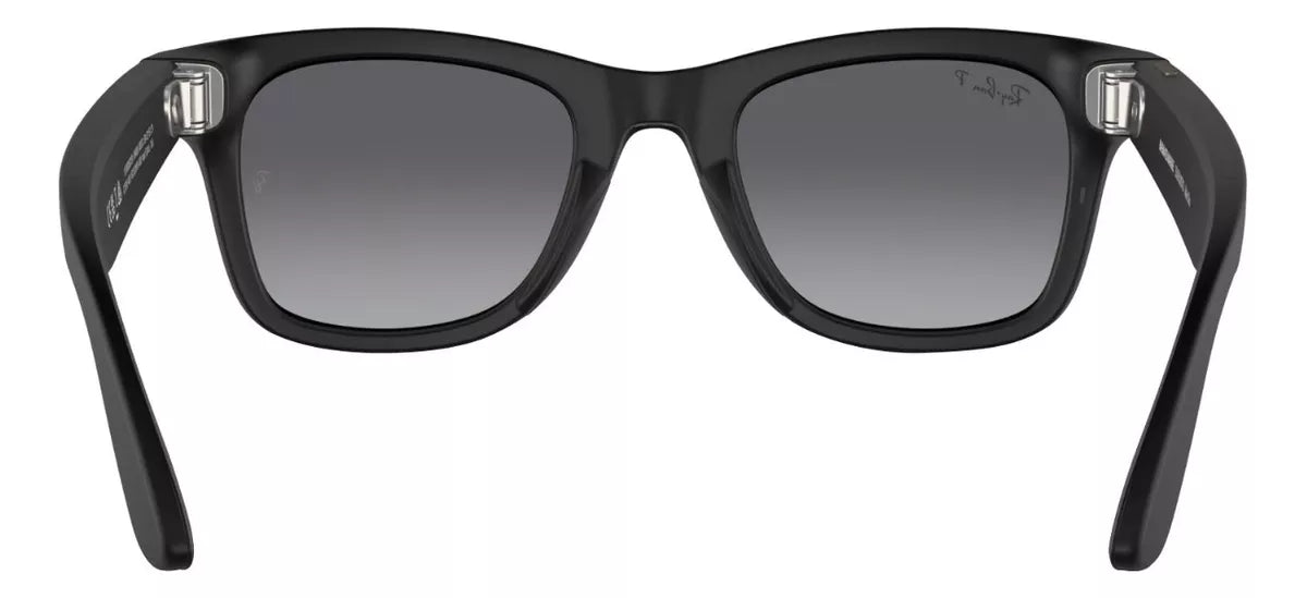 Lentes inteligentes Ray-Ban Meta Wayfarer Gen 1 en negro mate con micas polarizadas grafito degradado – foto 5