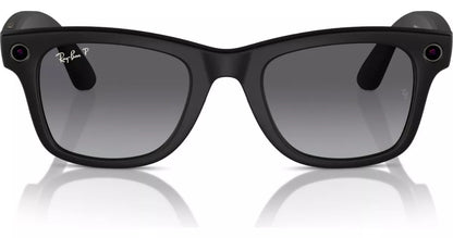 Lentes inteligentes Ray-Ban Meta Wayfarer Gen 1 en negro mate con micas polarizadas grafito degradado – foto 8