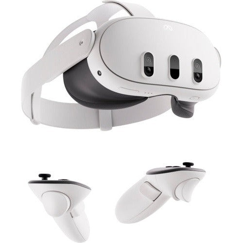 Visor de realidad mixta Meta Quest 3 de 512 GB en color blanco con controles Touch Plus