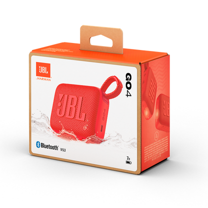 JBL Altavoz impermeable Go 4 Jbl Bluetooth 4.2 W, color ROJO