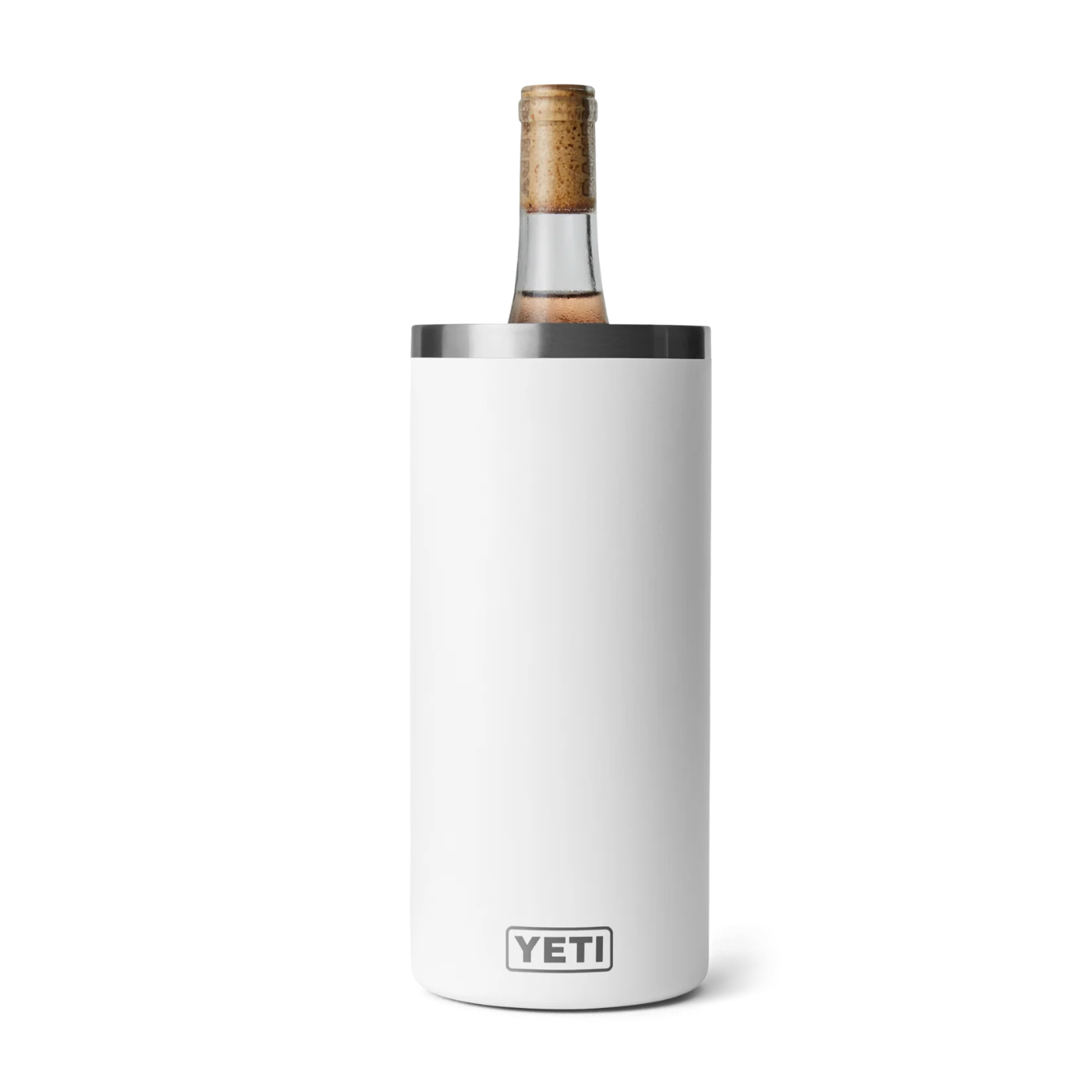 YETI Rambler - Enfriador de vino, se adapta a la mayoría de botellas de vino, color BLANCO