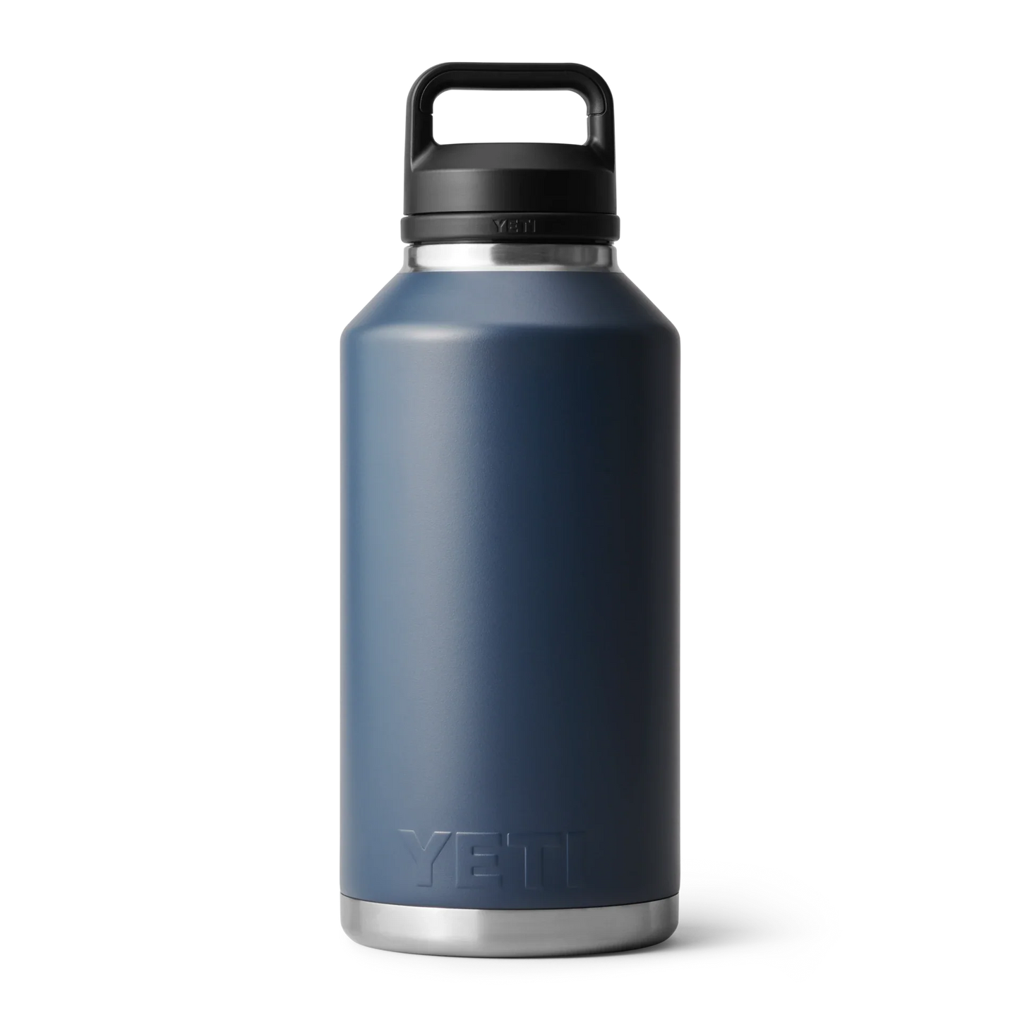 YETI Rambler Botella de 64 onzas, aislada al vacío, acero inoxidable con tapa para beber - Azul Marino