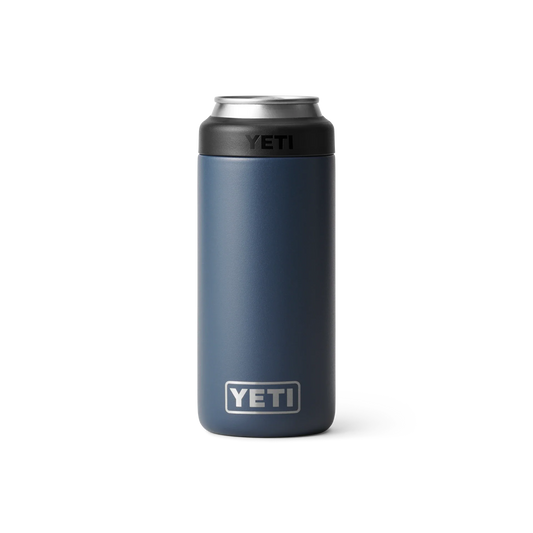 Yeti Rambler 354.88 ml. Colster Slim- puede ser un aislante para las latas delgadas y duras. - Azul marino