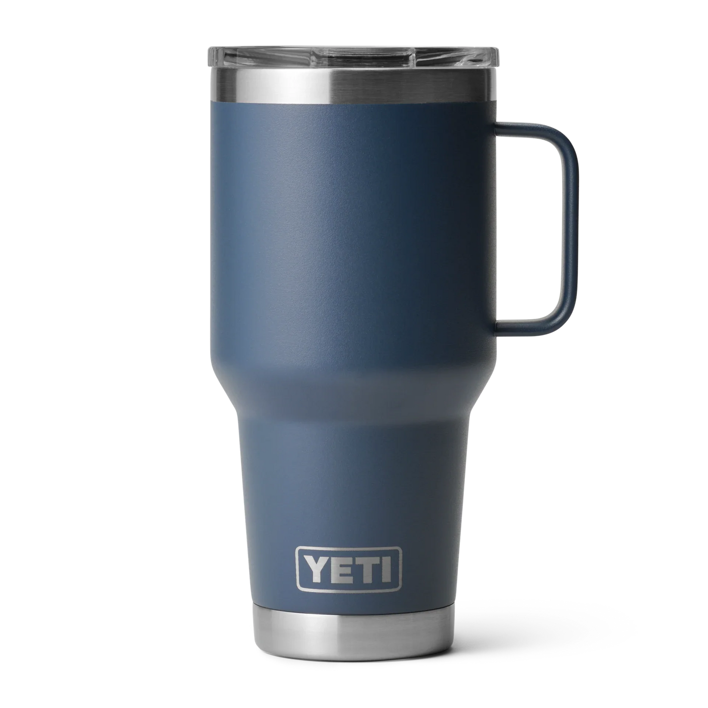 YETI Rambler - Taza de viaje de 30 onzas, acero inoxidable, aislada al vacio con tapa fuerte - Azul Marino