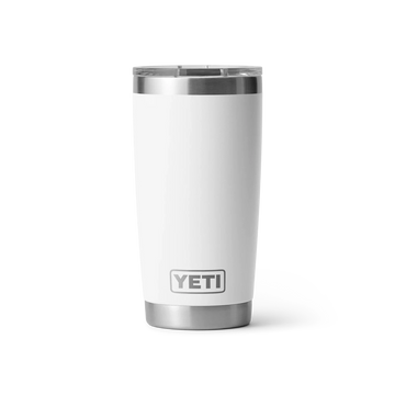 YETI Rambler Vaso de 20 oz (591 ml) con tapa MagSlider, Blanco