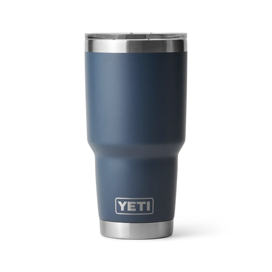 30oz YETI Rambler de acero inoxidable con tapa MagSlider - Azul marino / 30 onzas / 887 ml