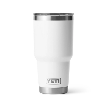 YETI Rambler Vaso de 30 oz (887 ml) con tapa MagSlider, Blanco