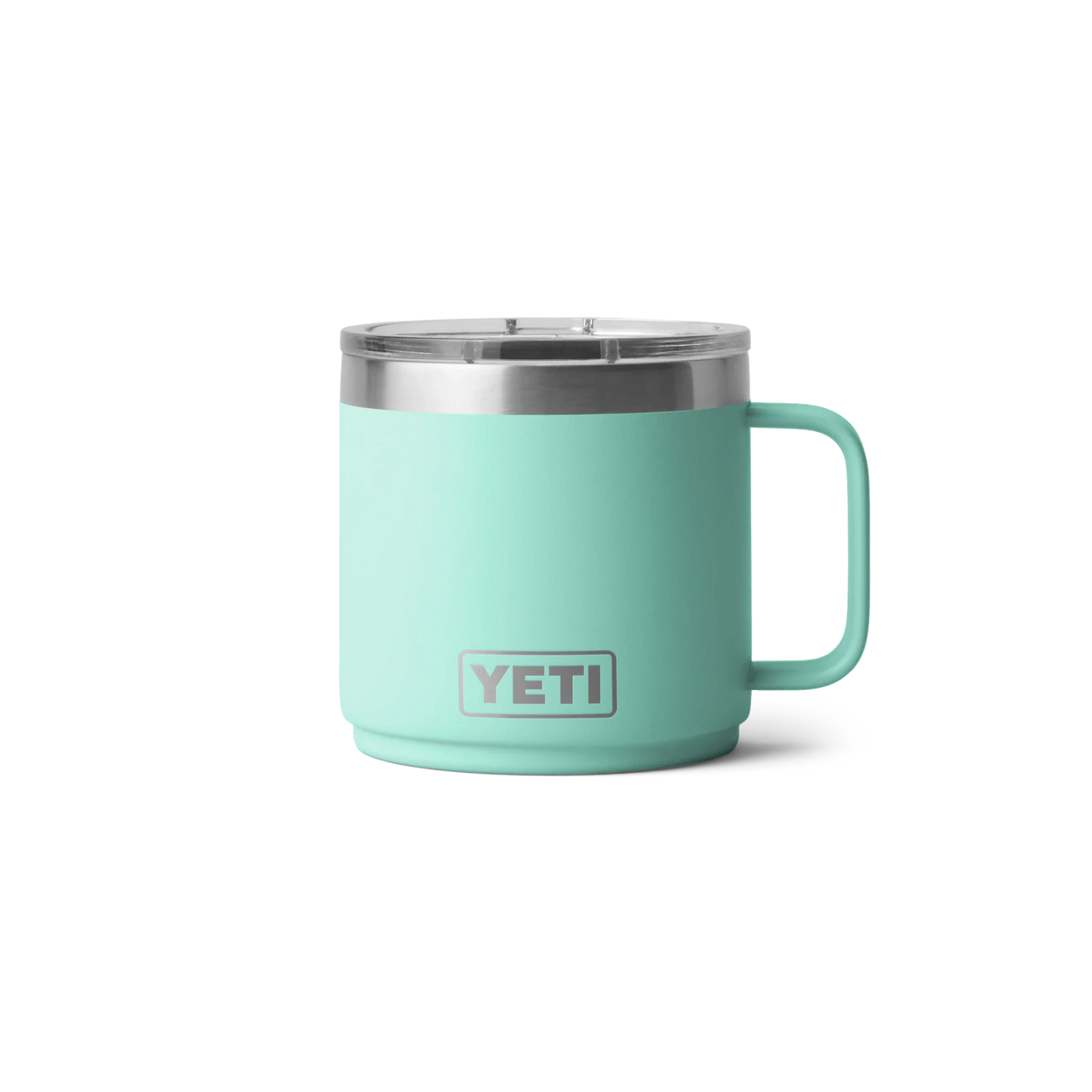 YETI Rambler - Vaso aislado al vacío de 414 ml, de acero inoxidable, con tapa MagSlider - Aqua