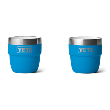 YETI Rambler tazas apilables de 4 oz (118 ml) paquete de 2 – Big Wave Blue