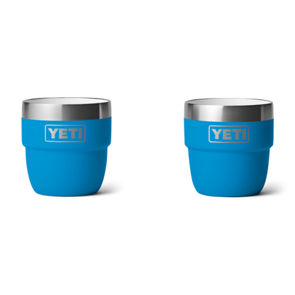 YETI Rambler tazas apilables de 4 oz (118 ml) paquete de 2 – Big Wave Blue