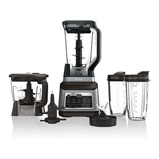 Ninja Kitchen System BN801 negro con vaso de licuadora, tazón procesador y vasos individuales